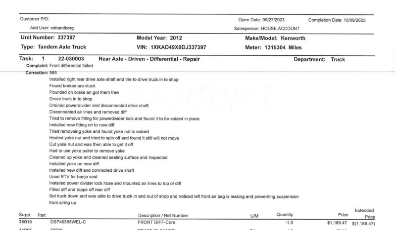 2013 KENWORTH T660 – 266K ON CERTIFIED CUMMINS OVERHAUL full