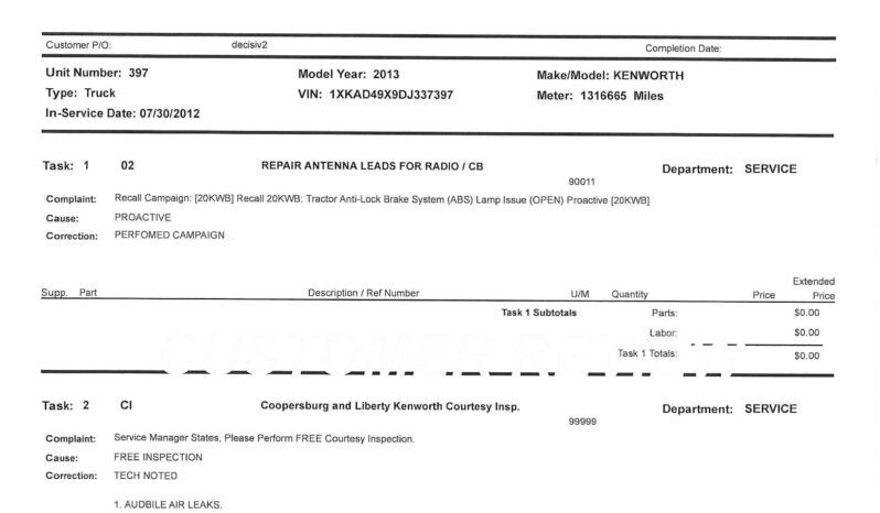 2013 KENWORTH T660 – 266K ON CERTIFIED CUMMINS OVERHAUL full