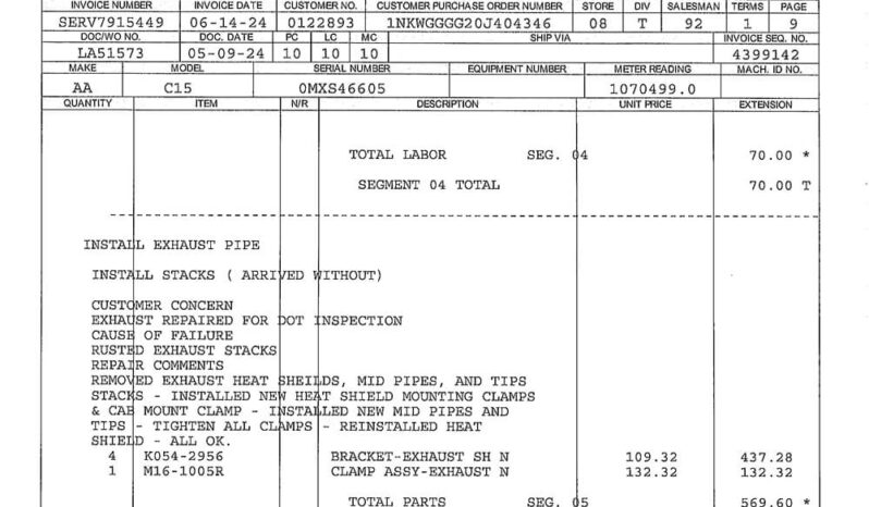 2014 KENWORTH W900 SLEEPER W/ ZERO MILES ON CERTIFIED OVERHAUL – 4YR NATIONWIDE MANUFACTURER’S WARRANTY full