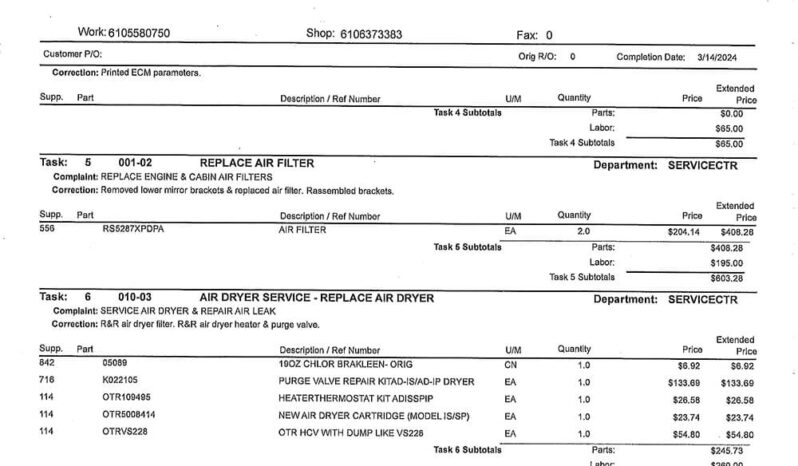 2014 KENWORTH T800 W/457K MILES ON REMAN ENGINE full